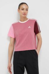 adidas tricou din bumbac culoarea roz PPYX-TSD1J3_30X
