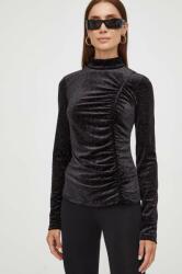 Patrizia Pepe bluza femei, culoarea negru, modelator 9BYX-BDD088_99X