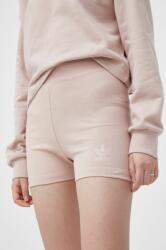 adidas Originals Pantaloni scurți HF9202 femei, culoarea maro, material neted, high waist 9BY8-SZD05F_84X