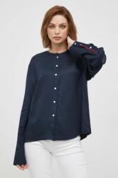 Tommy Hilfiger camasa femei, culoarea albastru marin, relaxed 9BYX-KDD0CF_59X (WW0WW39990)