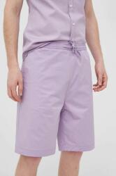 Hugo pantaloni scurti barbati, culoarea violet PPYY-SPM0O1_44X