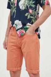Pepe Jeans pantaloni scurti jeans Callen barbati, culoarea portocaliu PPYX-SZM0ZA_22X