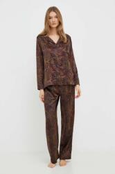 Lauren Ralph Lauren pijama femei, culoarea bordo 9BYX-BID063_83A