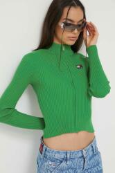 Tommy Jeans pulover femei, culoarea verde, light 9BYX-SWD021_70A