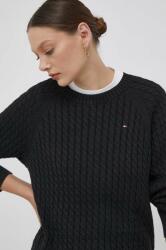 Tommy Hilfiger pulover de bumbac culoarea negru WW0WW39906 9BYX-SWD11G_99X