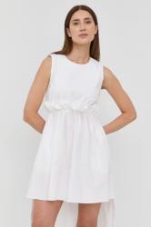 REDValentino rochie culoarea alb, midi, evazati PPYY-SUD1SF_00X