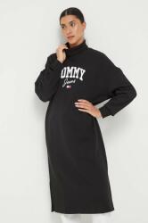 Tommy Hilfiger rochie din bumbac culoarea negru, mini, oversize DW0DW16462 9BYX-SUD18J_99X
