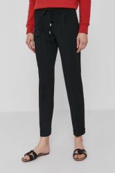 Boss pantaloni femei, culoarea negru, model drept, high waist 50427841 99KK-SPD02O_99X
