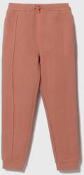 Guess pantaloni de trening pentru copii culoarea portocaliu, neted 9BYX-SPG04I_24X