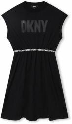 DKNY rochie fete culoarea negru, mini, evazati 9BYX-SUG034_99X