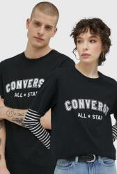 Converse tricou din bumbac culoarea negru, cu imprimeu 10024566. A02-CONVERSEBL PPYX-TSU017_99X
