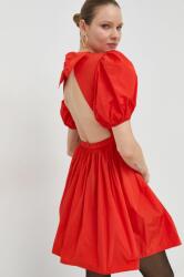 REDValentino rochie culoarea portocaliu, mini, evazati PPYX-SUD0RM_22X