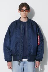 Alpha Industries geacă MA-1 bărbați, culoarea bleumarin, de tranziție, oversize 100101.07-rep. blue 9BYX-KUM068_59X (100101.07)