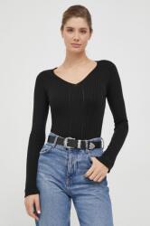 Pepe Jeans pulover din amestec de lana femei, culoarea negru, light 9BYX-SWD0JM_99X
