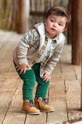 MAYORAL pantaloni bebe culoarea verde, neted 9BYX-SPB01K_77X