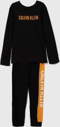 Calvin Klein Underwear pijamale de bumbac pentru copii culoarea negru, cu imprimeu 9BYX-BIB01I_99X