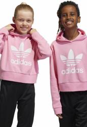 Adidas bluza copii culoarea roz, cu glugă, cu imprimeu 9BYX-BLG03Z_30X