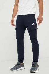 adidas pantaloni de trening barbati, culoarea albastru marin, neted 9BYY-SPM063_59X