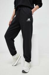 New Balance pantaloni de trening culoarea negru, cu imprimeu WP31530BK-0BK PPYX-SPD0Y5_99X