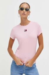 Tommy Jeans tricou femei, culoarea roz 9BYX-TSD04M_30X
