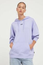 Vans hanorac de bumbac femei, culoarea violet, cu glugă, neted 9BYX-BLD0L1_04X