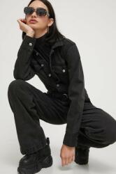 Abercrombie & Fitch salopeta jeans culoarea negru 9BYX-SUD1FY_99J