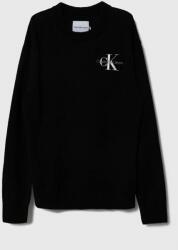 Calvin Klein pulover copii culoarea negru 9BYX-BLK09U_99X