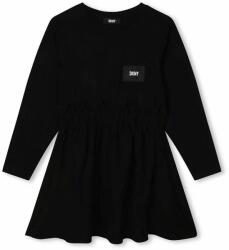 DKNY rochie fete culoarea negru, mini, evazati 9BYX-SUG030_99X