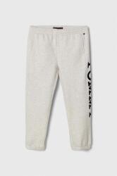 Tommy Hilfiger pantaloni de trening pentru copii culoarea gri, cu imprimeu 9BYX-SPB033_09X