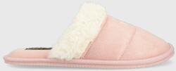 Ralph Lauren papuci de casa Kelcie , culoarea roz 9BYY-KLD02S_03X