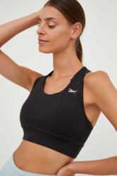 Reebok sutien sport Running Essentials culoarea negru, neted 9BYY-BID077_99X (GS1964)