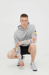 Adidas bluza Pride barbati, culoarea gri, melanj PPYY-BLM0WA_09X