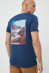 Columbia tricou sport culoarea albastru marin, cu imprimeu PPYY-TSM1FU_59A