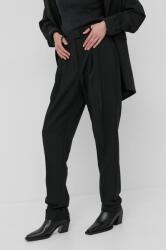 Herskind Pantaloni Brenda femei, culoarea negru, model drept, high waist PPYY-SPD0BP_99X