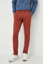 Pepe Jeans pantaloni James barbati, culoarea rosu, mulata 9BYX-SPM0E0_92X