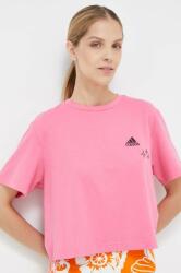 adidas tricou din bumbac culoarea roz 9BYX-TSD0JY_30X