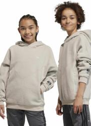 Adidas bluza copii culoarea bej, cu glugă, neted 9BYX-BLK062_08X