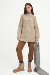 MEDICINE pulover femei, culoarea bej, cu guler ZBYX-SWD703_80M