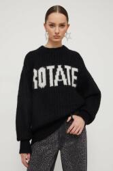 ROTATE pulover de lana femei, culoarea negru, călduros 9BYX-SWD1FS_99A