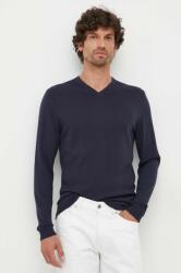 Calvin Klein pulover de lana barbati, culoarea albastru marin, light 9BYX-SWM0IN_59X