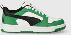 PUMA sneakers pentru copii Rebound V6 Lo Jr culoarea verde 9BYX-OBK0ZO_77X