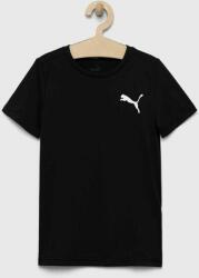 PUMA tricou copii ACTIVE Small Logo Tee B culoarea negru, cu imprimeu PPYX-TSK01R_99X