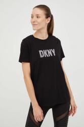 DKNY tricou femei, culoarea negru 9BYY-TSD06K_99X