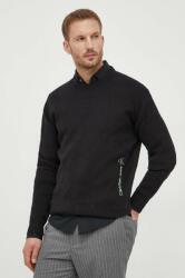 Calvin Klein pulover de bumbac culoarea negru 9BYX-SWM0IB_99X
