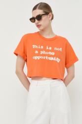 Guess tricou din bumbac x Banksy culoarea portocaliu PPYX-TSD0AJ_22X