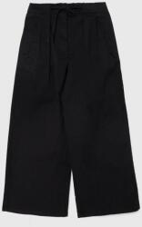 Benetton pantaloni copii culoarea negru, neted 9BYX-SPG03W_99X