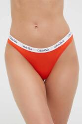 Calvin Klein Underwear tanga 5-pack culoarea portocaliu 000QD3585E PPYX-BID1L4_23A