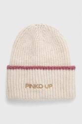 Pinko Up caciula din lana pentru copii culoarea bej, din tricot gros 9BYX-CAG045_01X