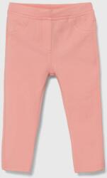 Benetton pantaloni copii culoarea roz, neted 9BYX-SPG02G_30X
