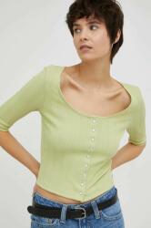 Levi's bluza femei, culoarea verde, neted PPYX-BDD07O_71X